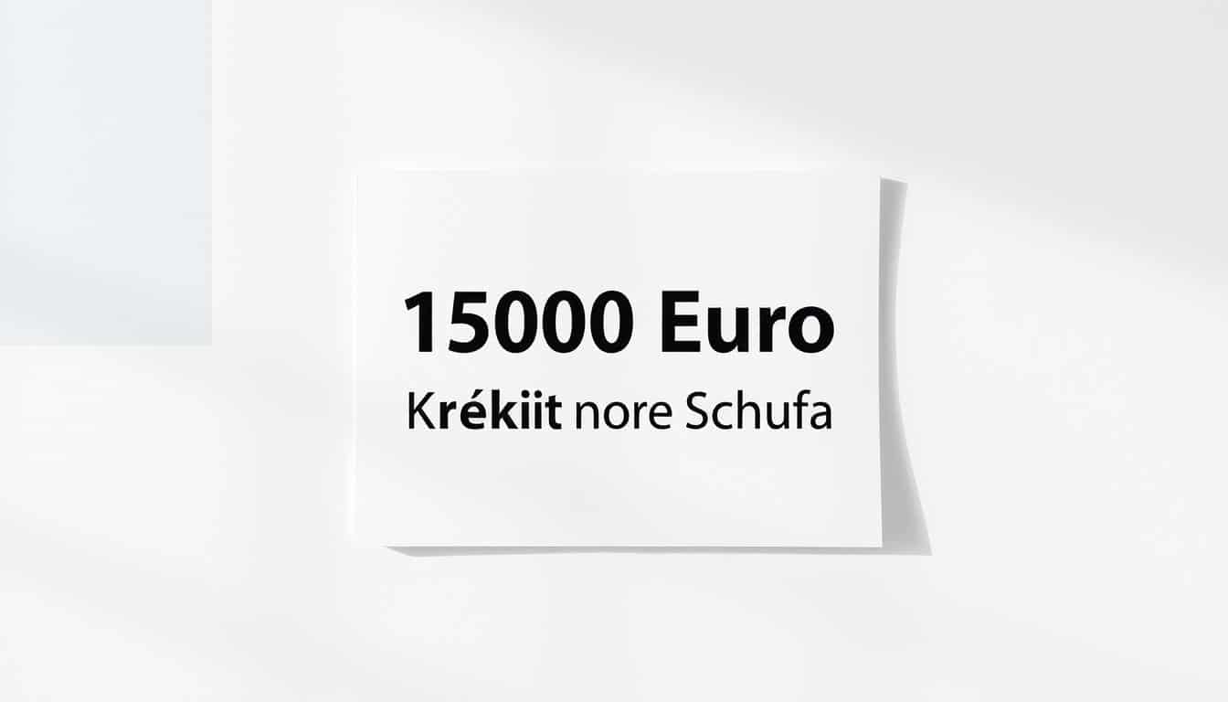 1500 Euro Kredit ohne Schufa