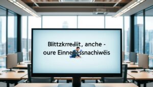 Blitzkredit ohne Einkommensnachweis