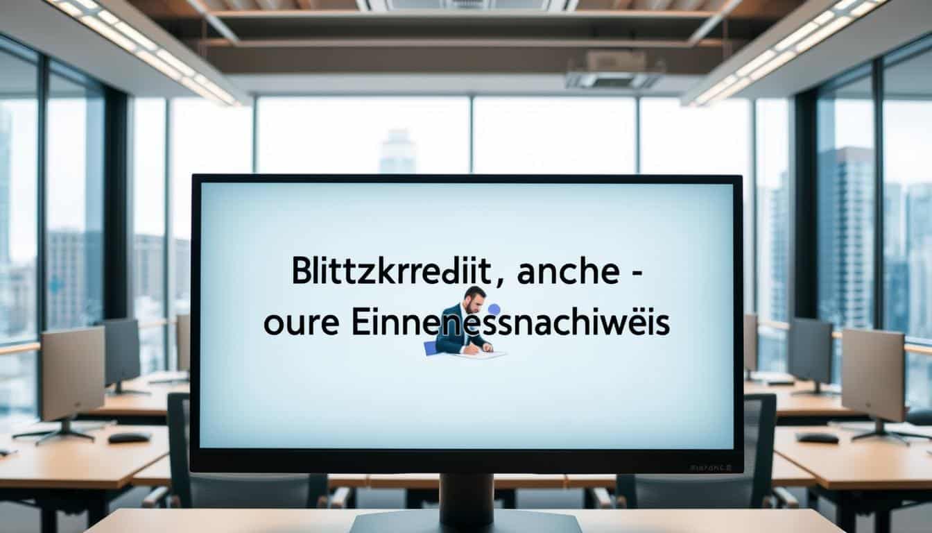 Blitzkredit ohne Einkommensnachweis
