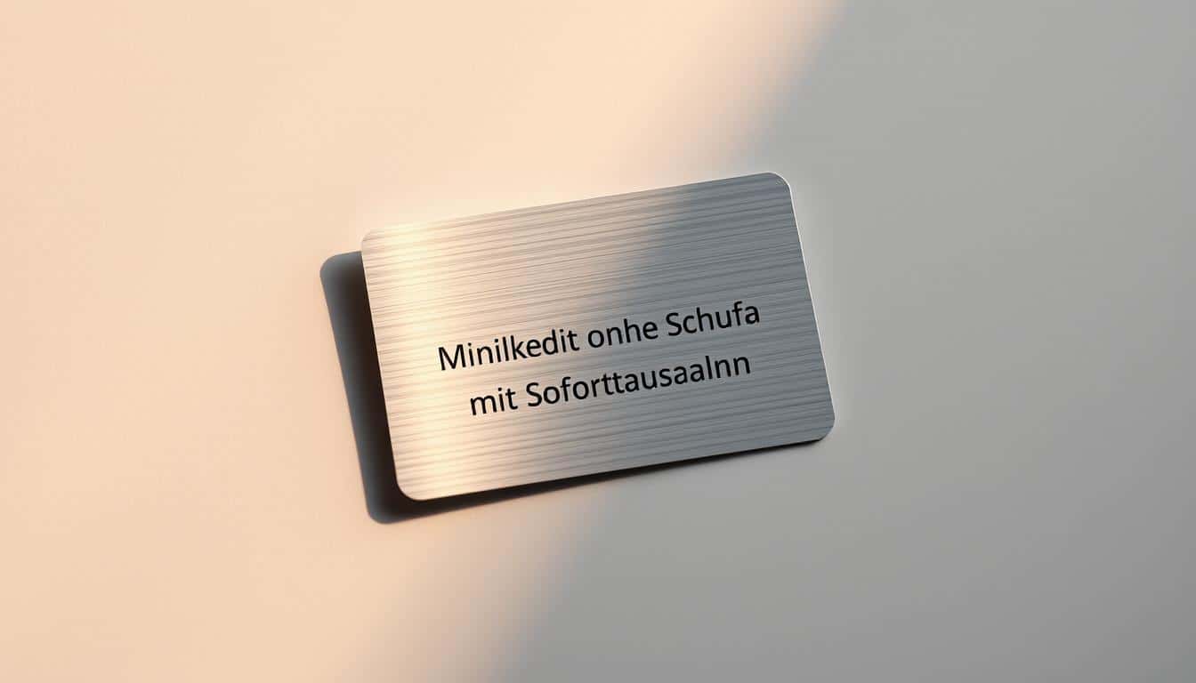 Minikredit ohne Schufa mit Sofortauszahlung
